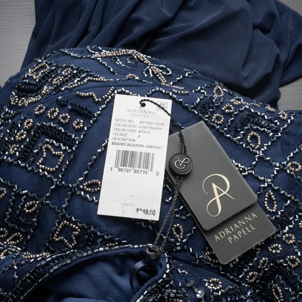 Adrianna Papell - Beaded Blouson Jumpsuit‎